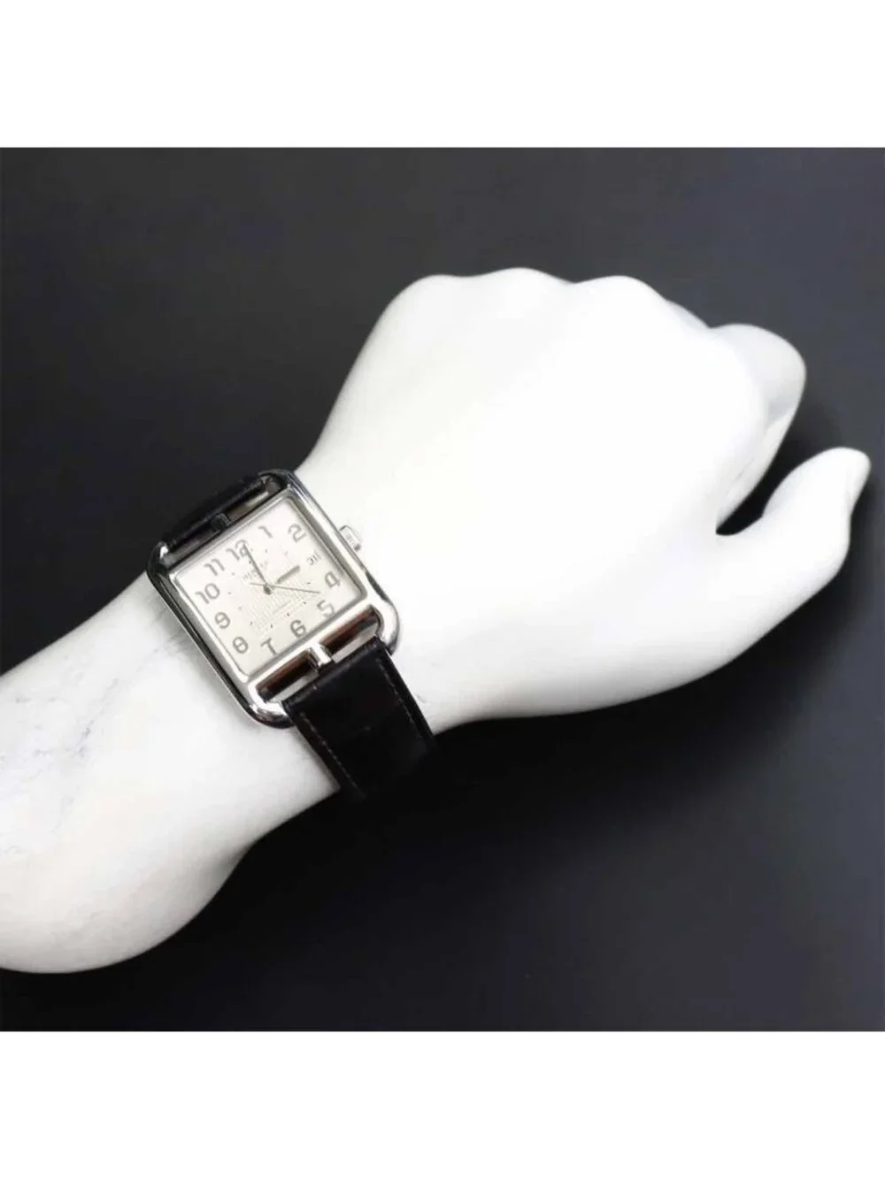 Hermes Cape Cod Cd6 710 Watch Date Silver Automatic